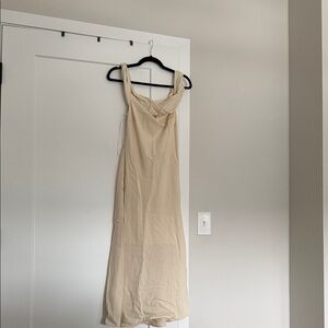 Elegant Cream Midi Dress